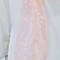 10 Pieces Blush Pink or Rose Gold Embroidered Organza Chair Sashes Sheer Elegant Wedding Chair Wraps 8"x108"